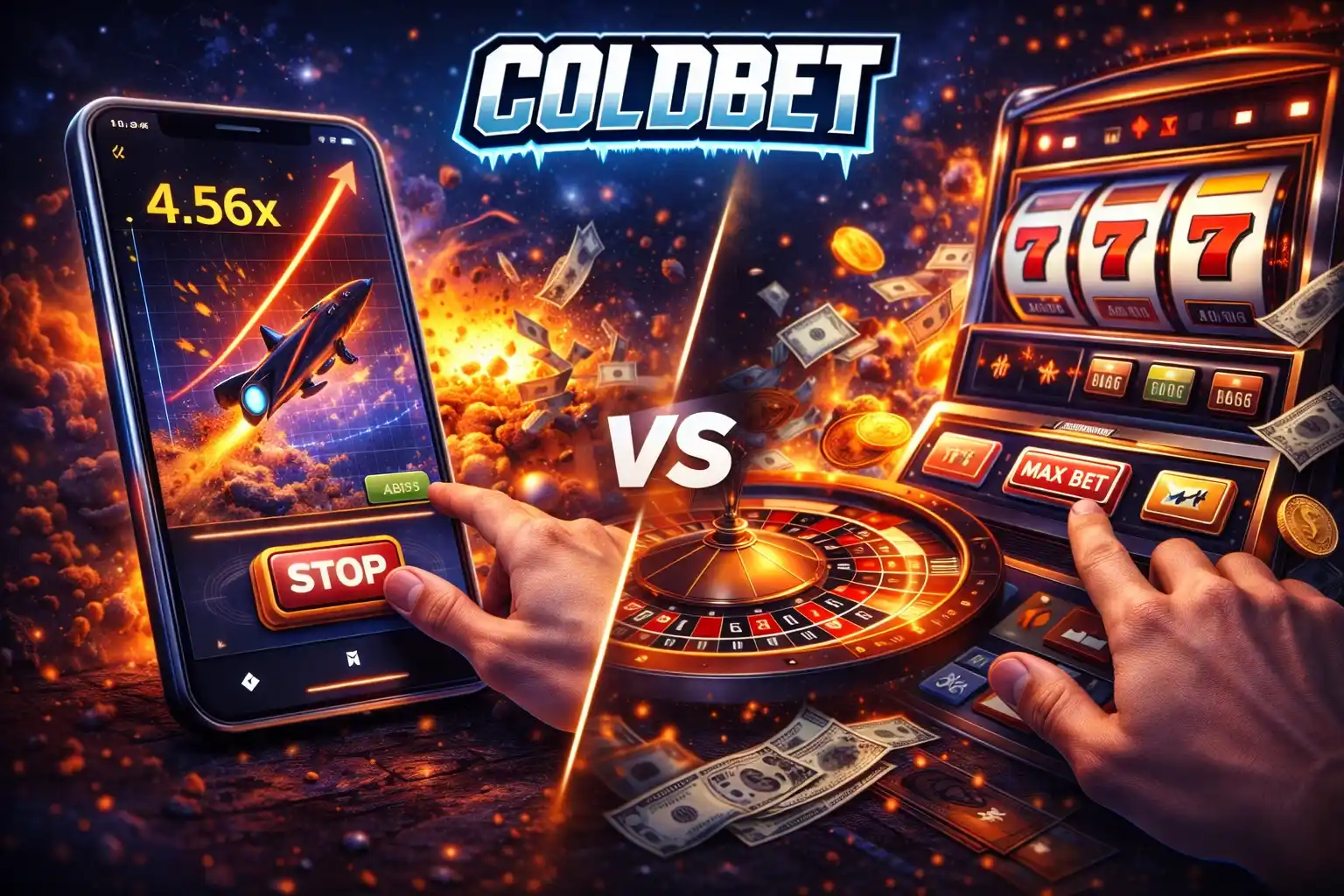 Сrash game Сoldbet VS classic games