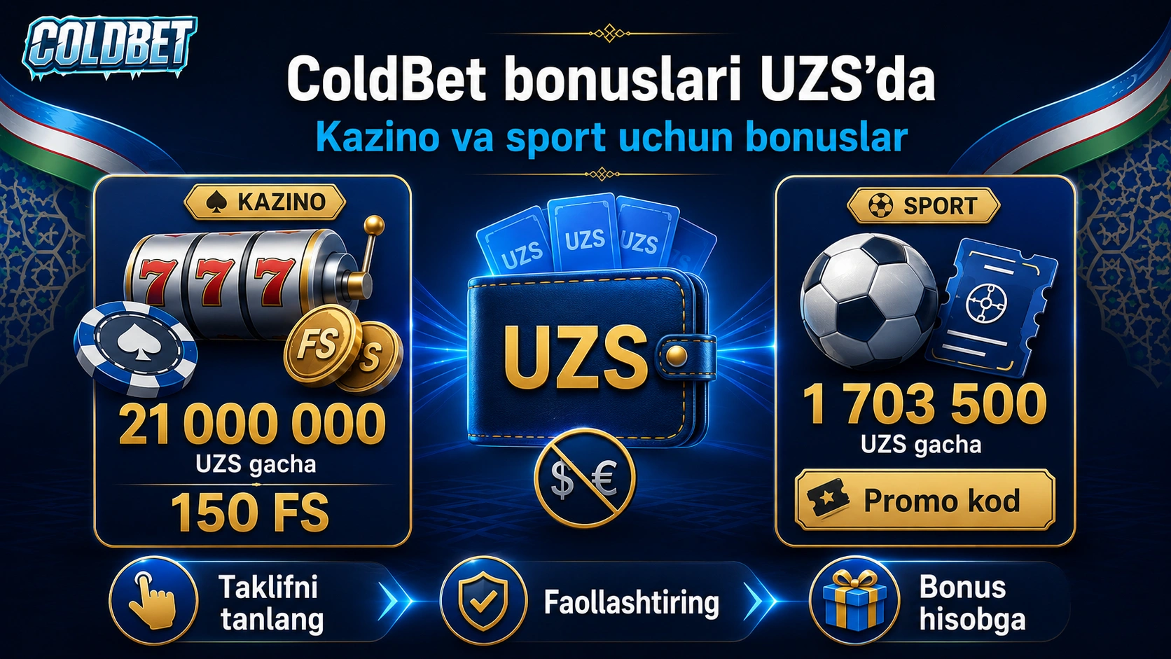 Coldbet bonus uz-uz